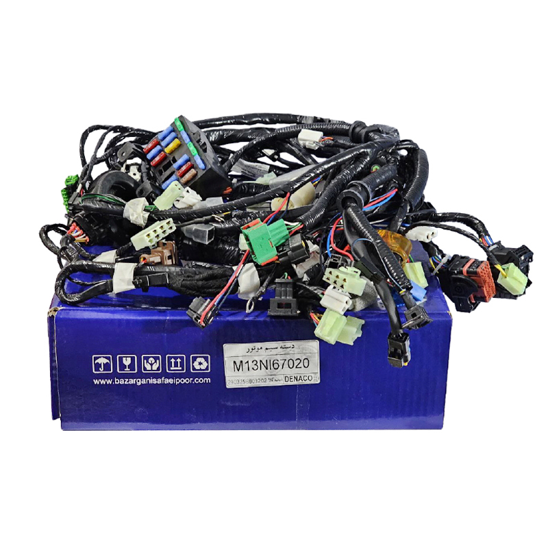  دسته سیم موتور ساژم پراید فن تک دور یگانه (کد M13NI67020) برند دناکو 