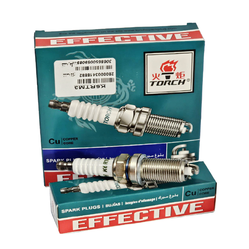  شمع پایه بلند پژو 206 تیپ 5 (کد K6RTM3) برند TORCH (بسته ۴ عددی) 