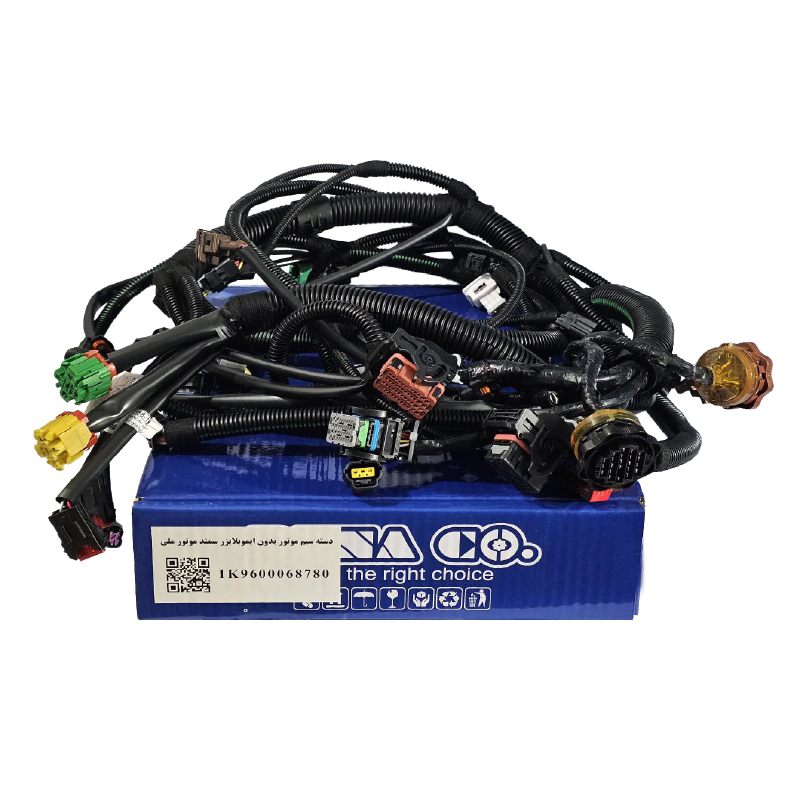  دسته سیم موتور سمند ملی بهینه با ایمو دو گانه (کد IK9600068780) برند دناکو 