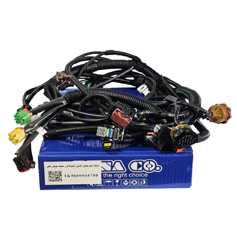  دسته سیم موتور سمند ملی بهینه بدون ایمو دو گانه (کد IK9600068780) برند دناکو 