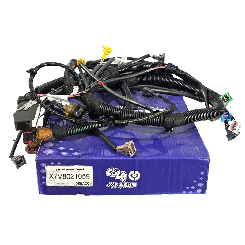  دسته سیم موتور سمند SL96 با یونیت فن (کد X7V8021059) برند دناکو 