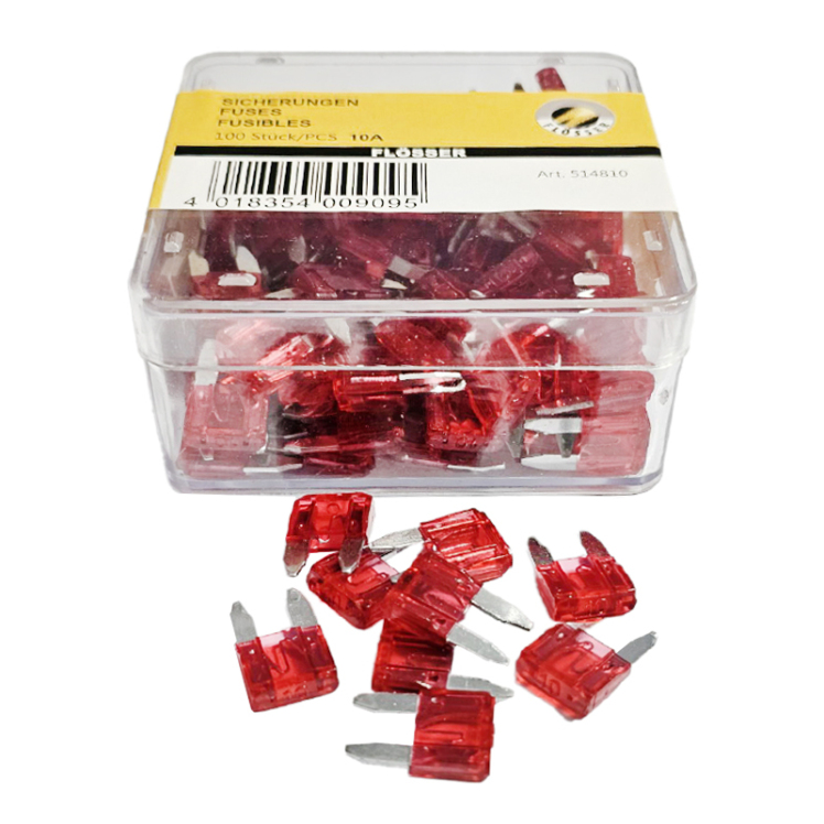 فیوز دوشاخ ریز 10 آمپر پژو 206 - فیوز دوشاخ ریز 10 آمپر پژو 206 بسته 10 عددی
