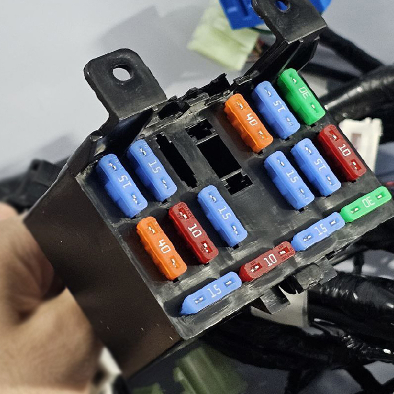  دسته سیم موتور ساژم پراید فن دو دور یگانه کد sh12V67020 
