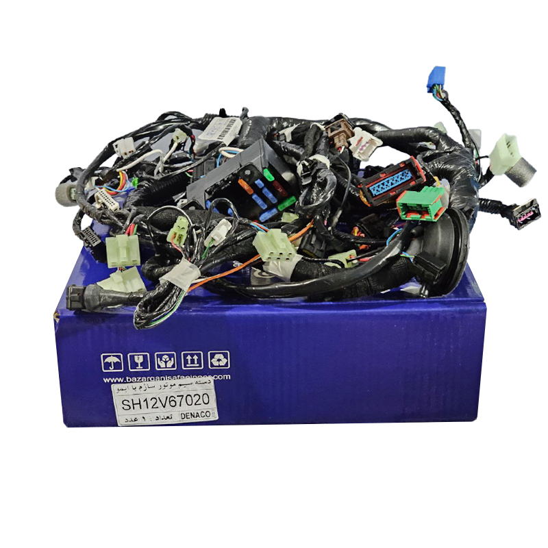  دسته سیم موتور ساژم پراید فن دو دور یگانه (کد SH12V67020) برند دناکو 