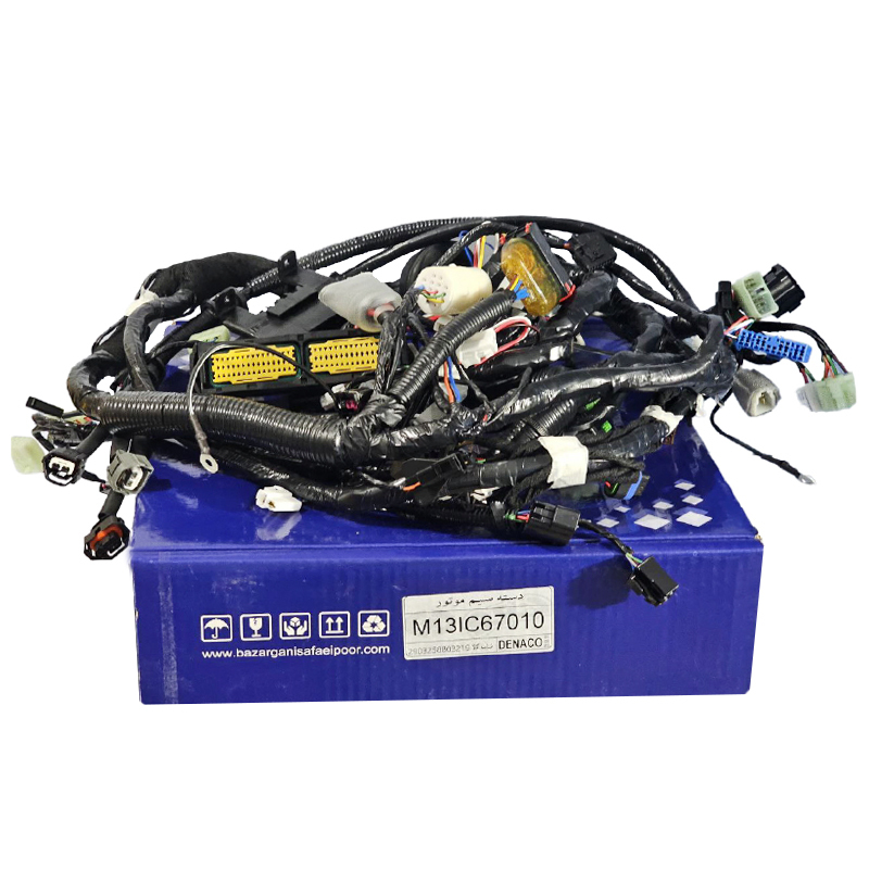  دسته سیم موتور زیمنس ساده پراید بدون ایمو (کد M13IC67010) برند دناکو 