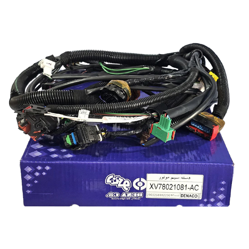  دسته سیم موتور سمند با یونیت فن (کد XV78021081 - AC) برند دناکو 
